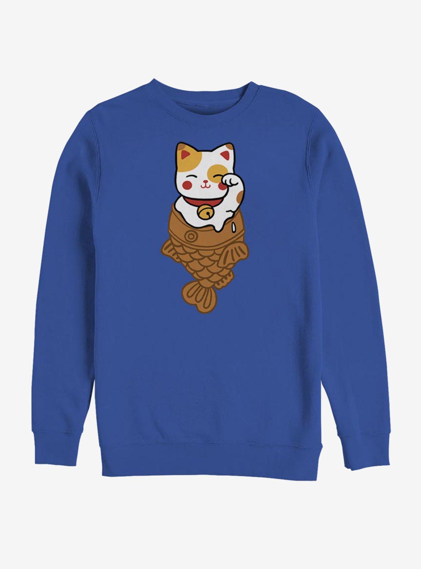 Lucky Cat Taiyaki Sweatshirt, , hi-res