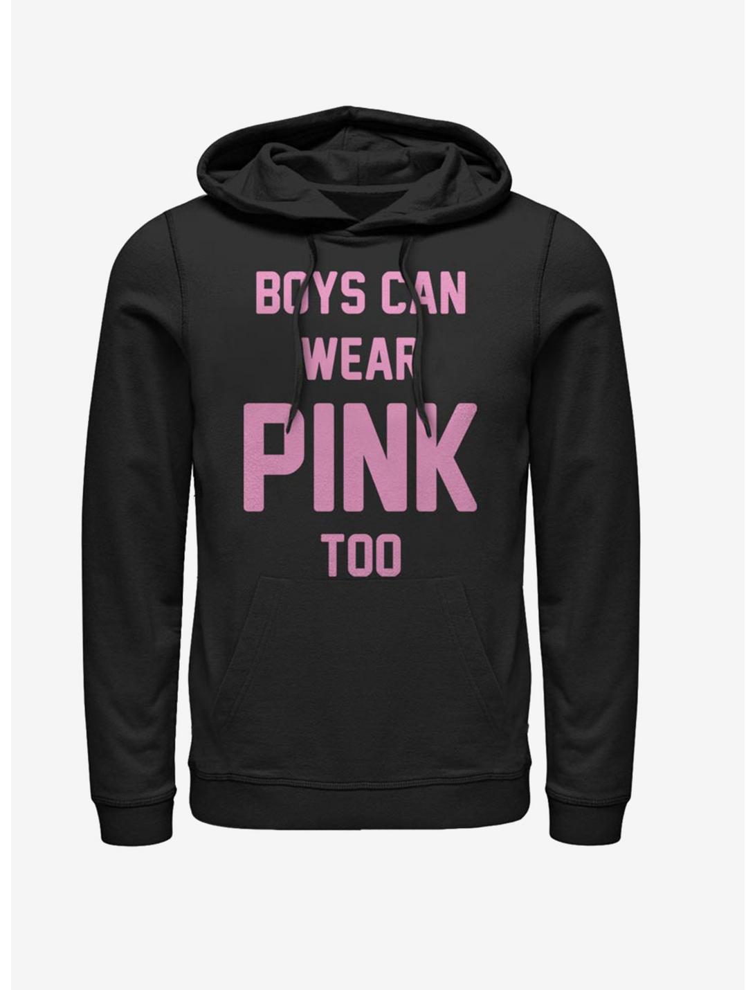 Boys Can Wear Pink Too Hoodie, BLACK, hi-res