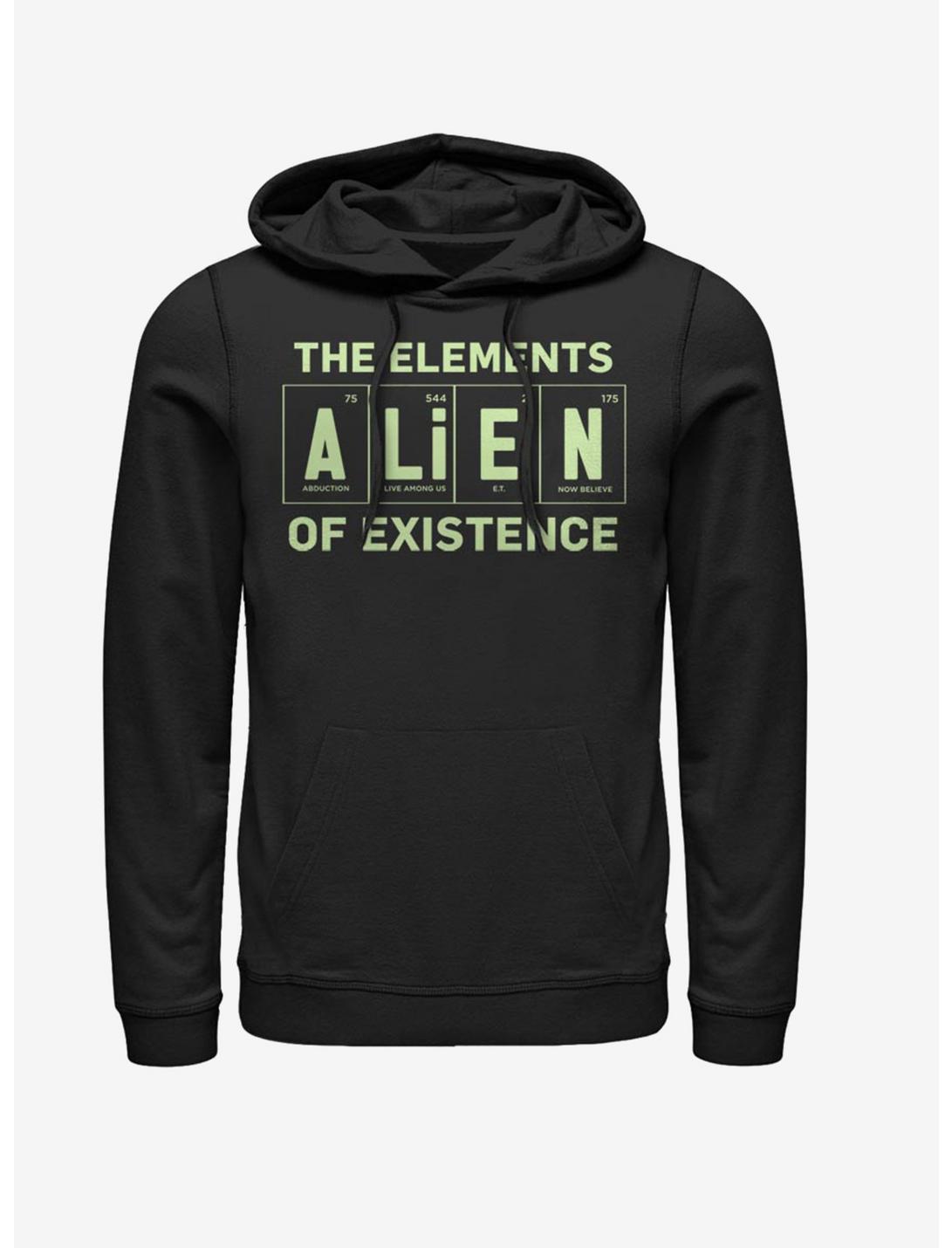 Alien Existence Element Hoodie, BLACK, hi-res