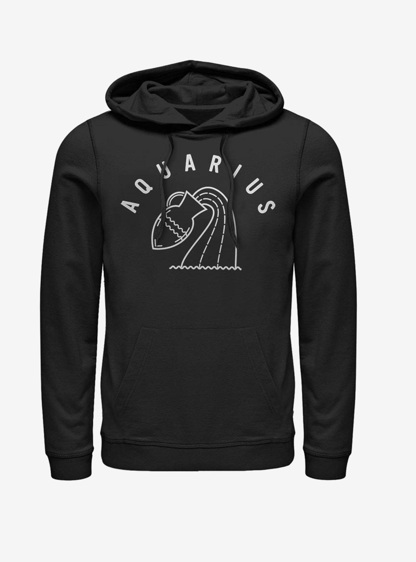 Aquarius Astrology Water Sign Hoodie, , hi-res