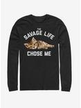 Savage Life Long-Sleeve T-Shirt, BLACK, hi-res