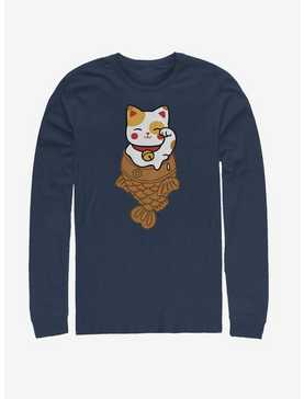 Lucky Cat Taiyaki Long-Sleeve T-Shirt, , hi-res