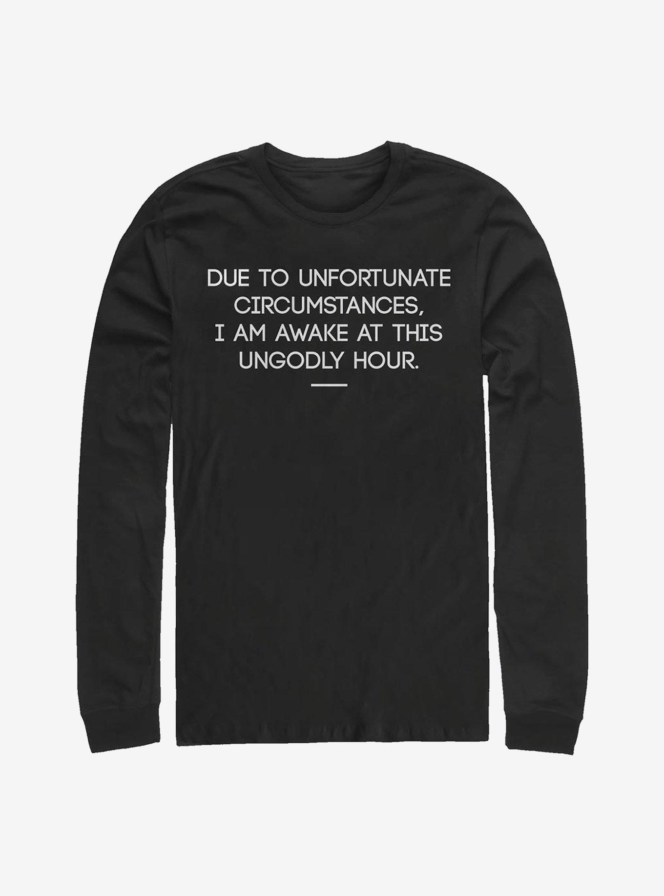 Why Am I Awake Long-Sleeve T-Shirt, BLACK, hi-res