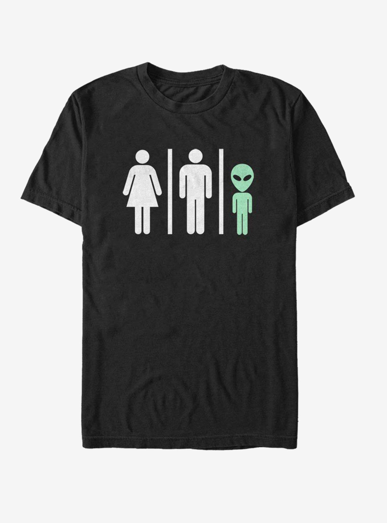 Bathroom Rules Alien T-Shirt, , hi-res