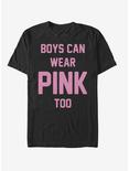Boys Can Wear Pink Too T-Shirt, BLACK, hi-res