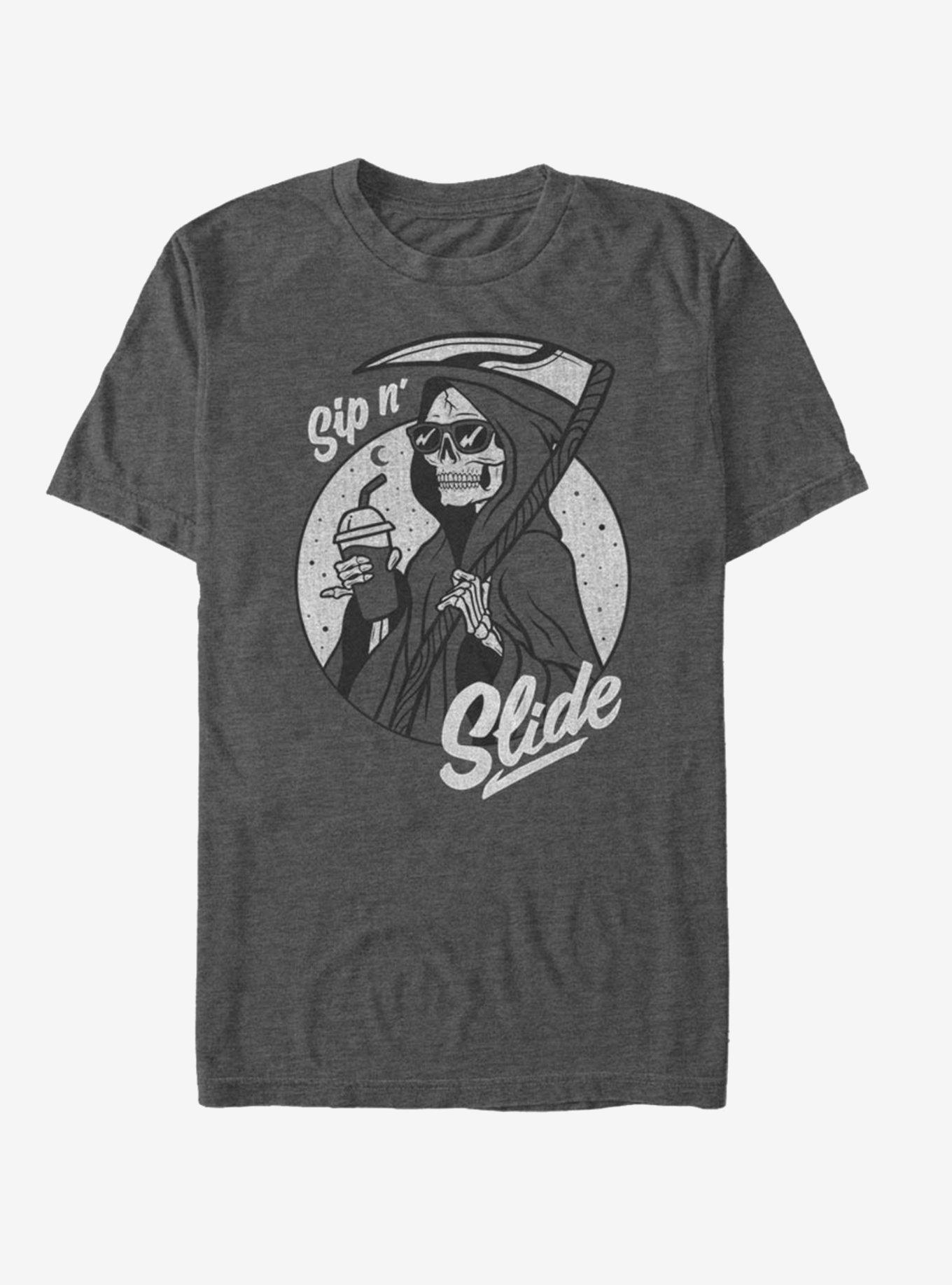 Sip N Slide T-Shirt, CHAR HTR, hi-res