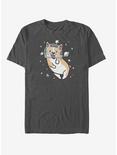 Space Corgi T-Shirt, CHARCOAL, hi-res