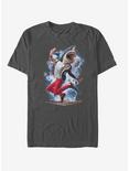 Shark Break Dancer T-Shirt, CHARCOAL, hi-res