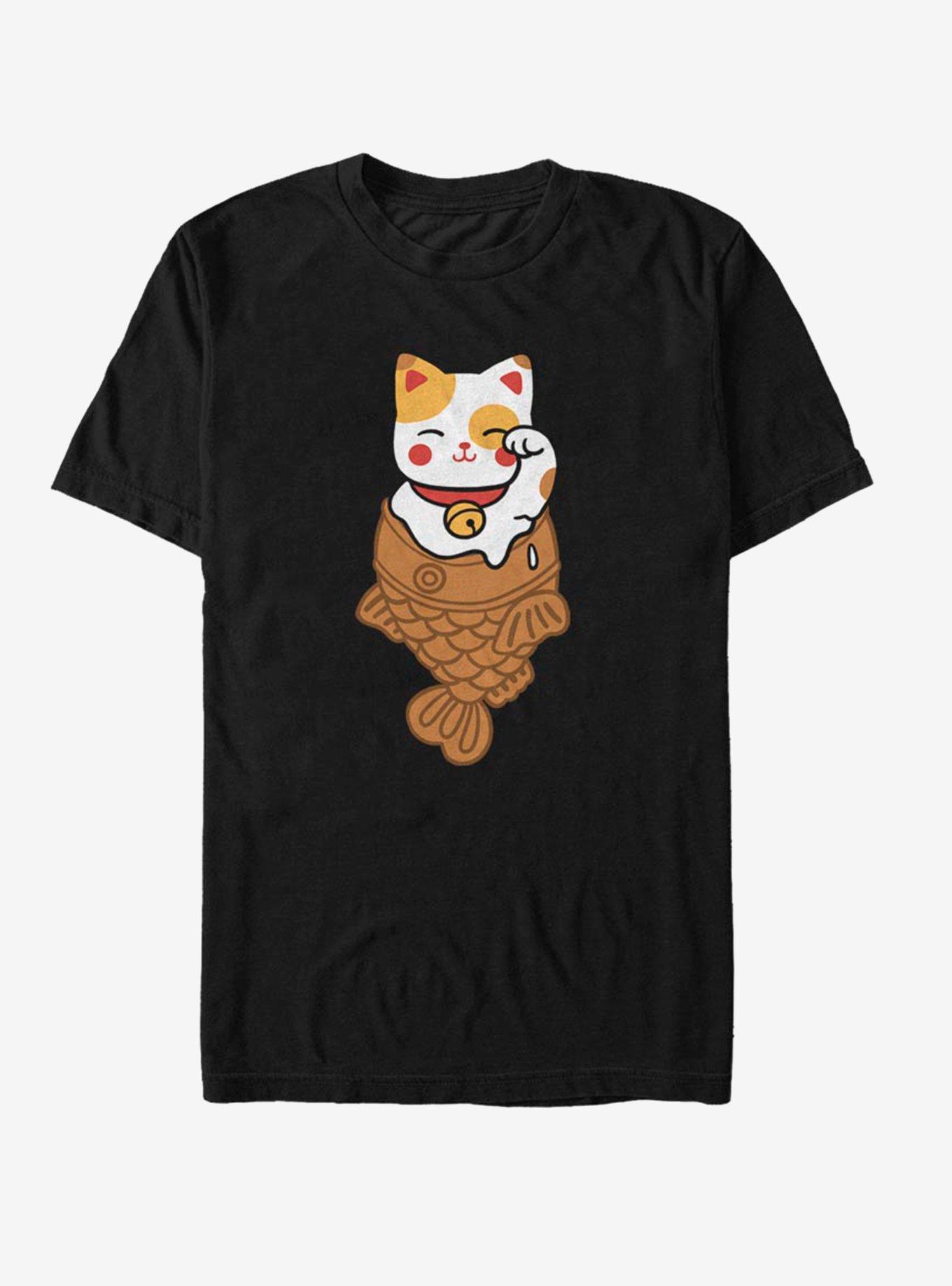 Lucky Cat Taiyaki T-Shirt - BLACK | Hot Topic