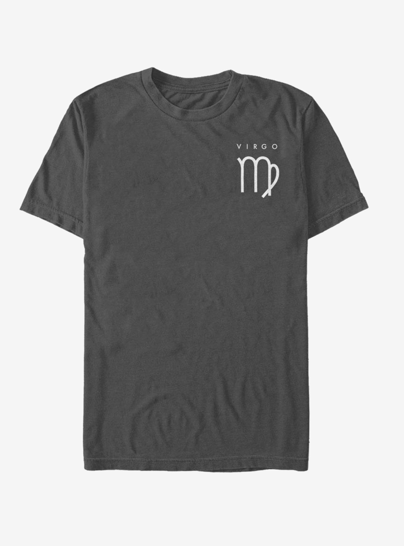 Virgo Astrology Sign T-Shirt, CHARCOAL, hi-res