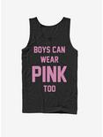 Boys Can Wear Pink Too Tank, BLACK, hi-res
