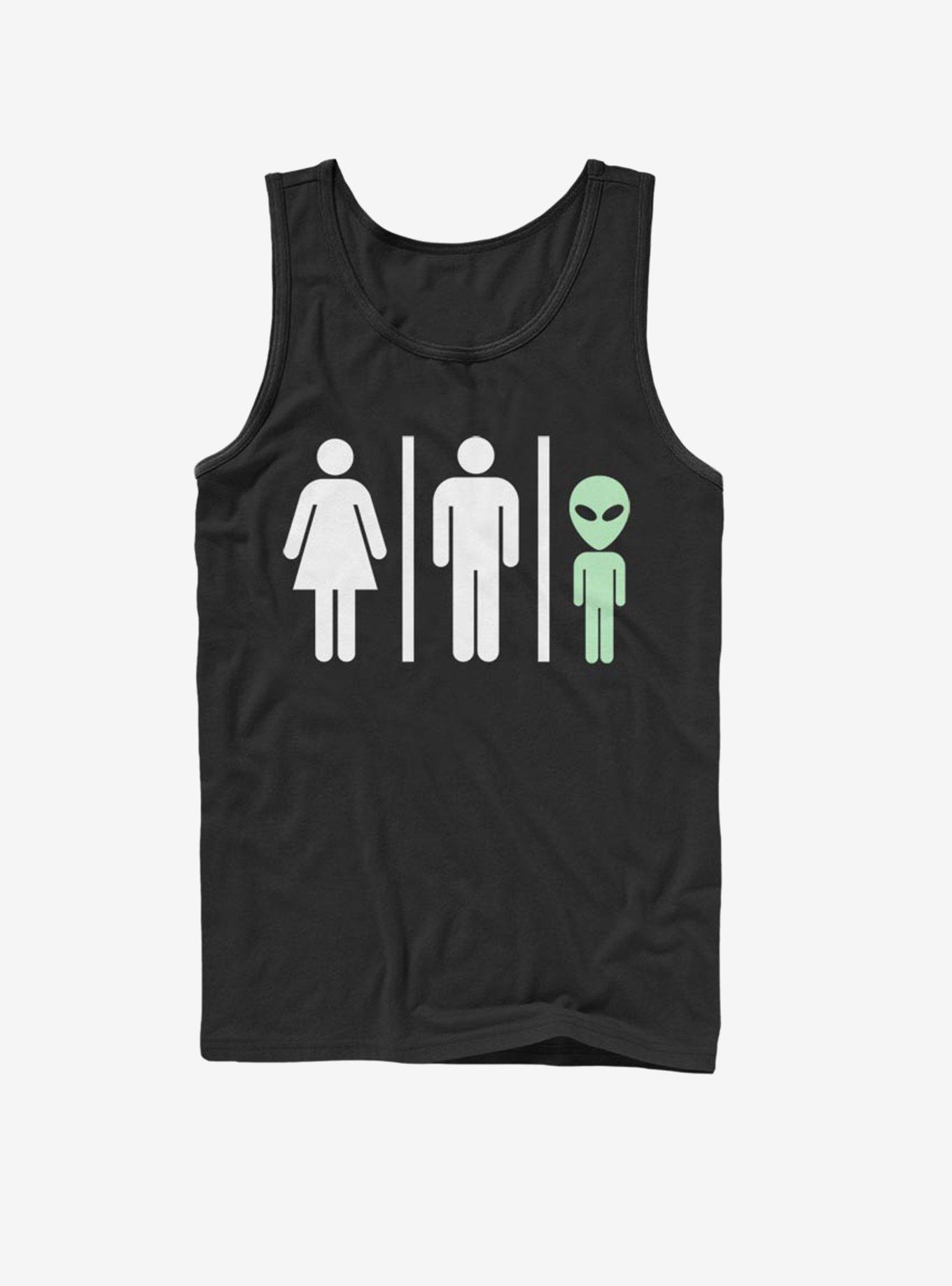 Bathroom Rules Alien Tank, BLACK, hi-res