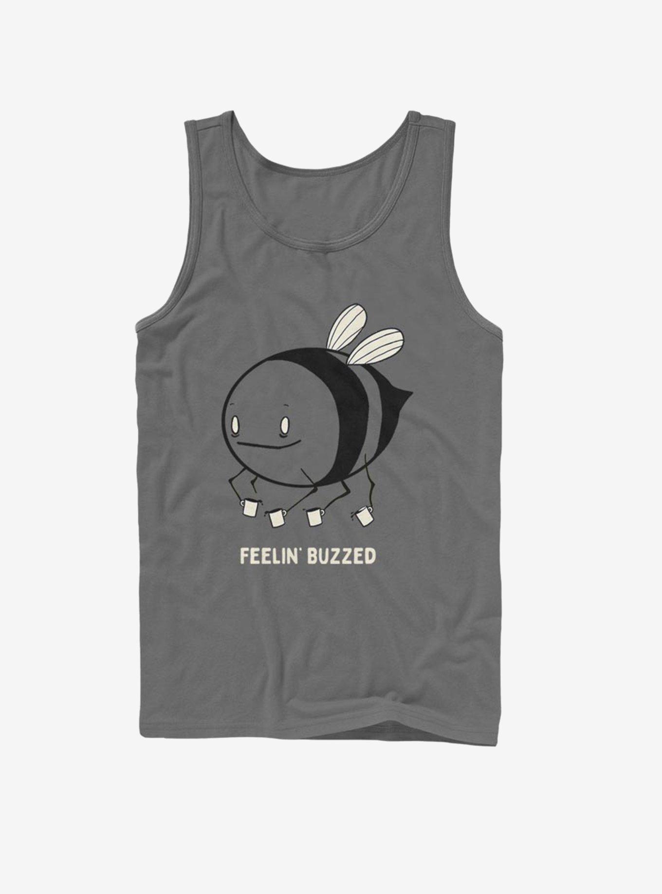 Feeling Buzzed Bee Tank, CHARCOAL, hi-res