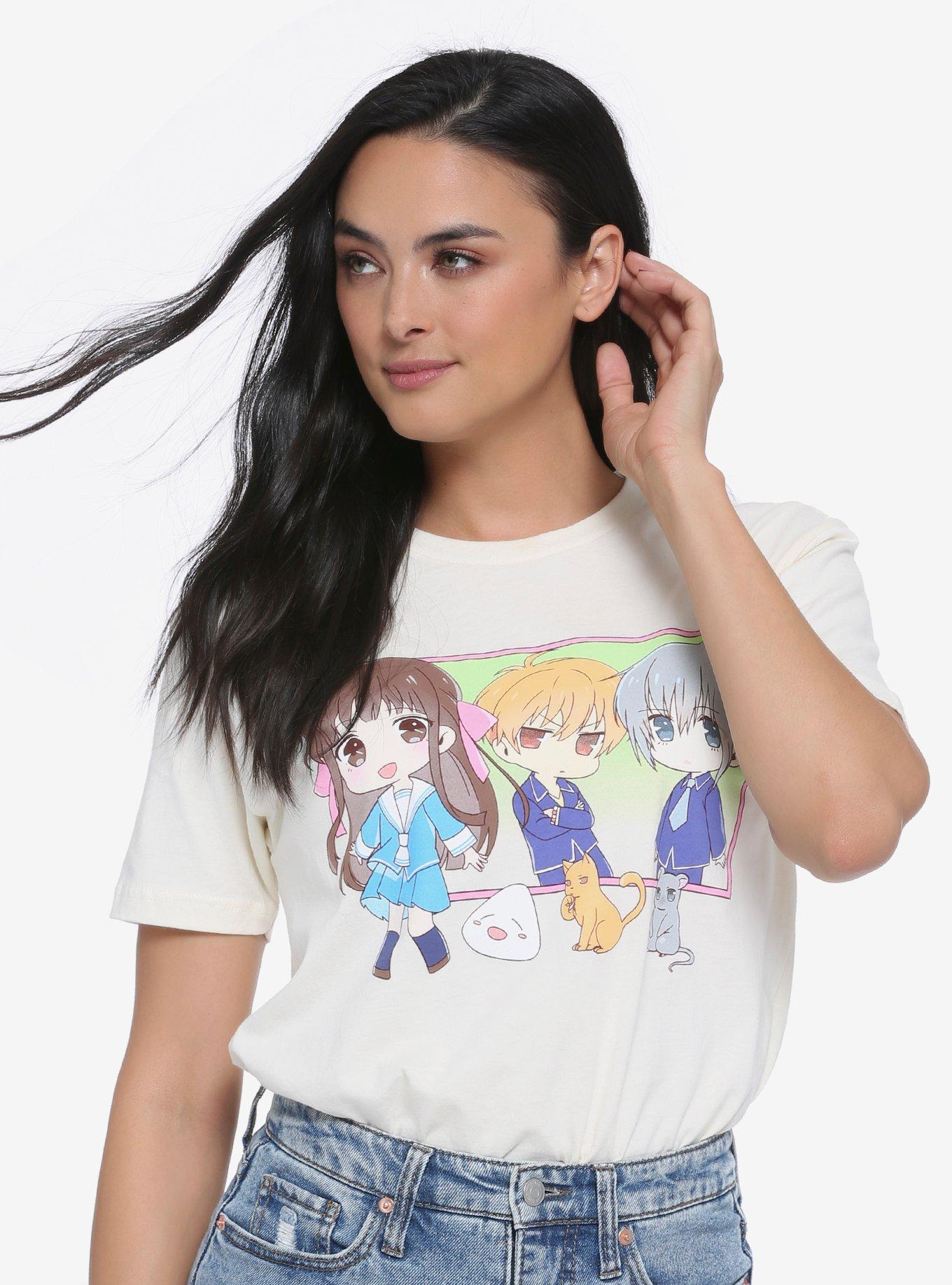 Fruits Basket Chibi Characters Women's T-Shirt - BoxLunch Exclusive, MULTI, hi-res