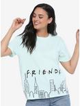 Friends Skyline Women's T-Shirt - BoxLunch Exclusive, BLACK, hi-res