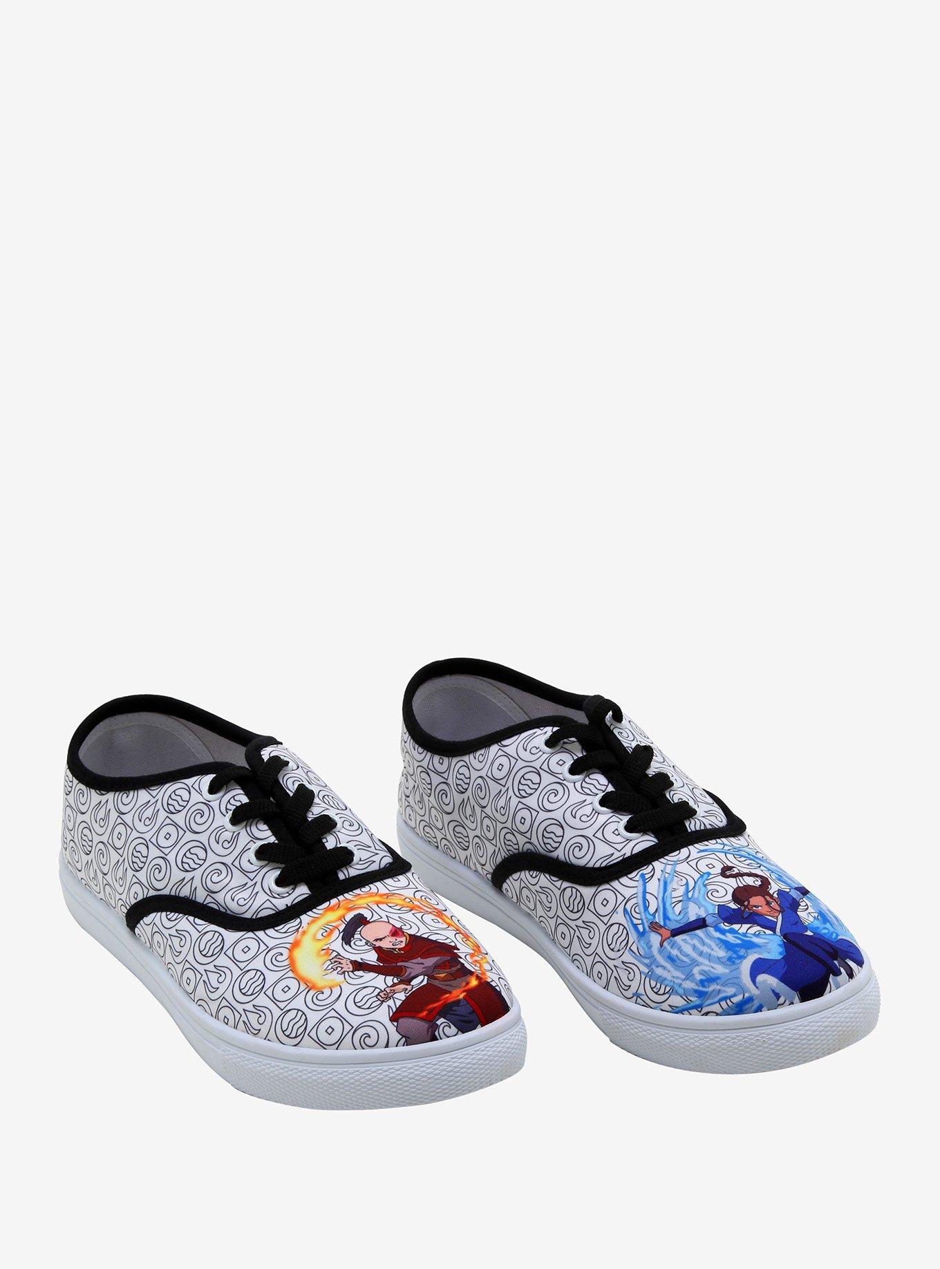 Avatar: The Last Airbender Zuko & Katara Lace-Up Sneakers, MULTI, hi-res