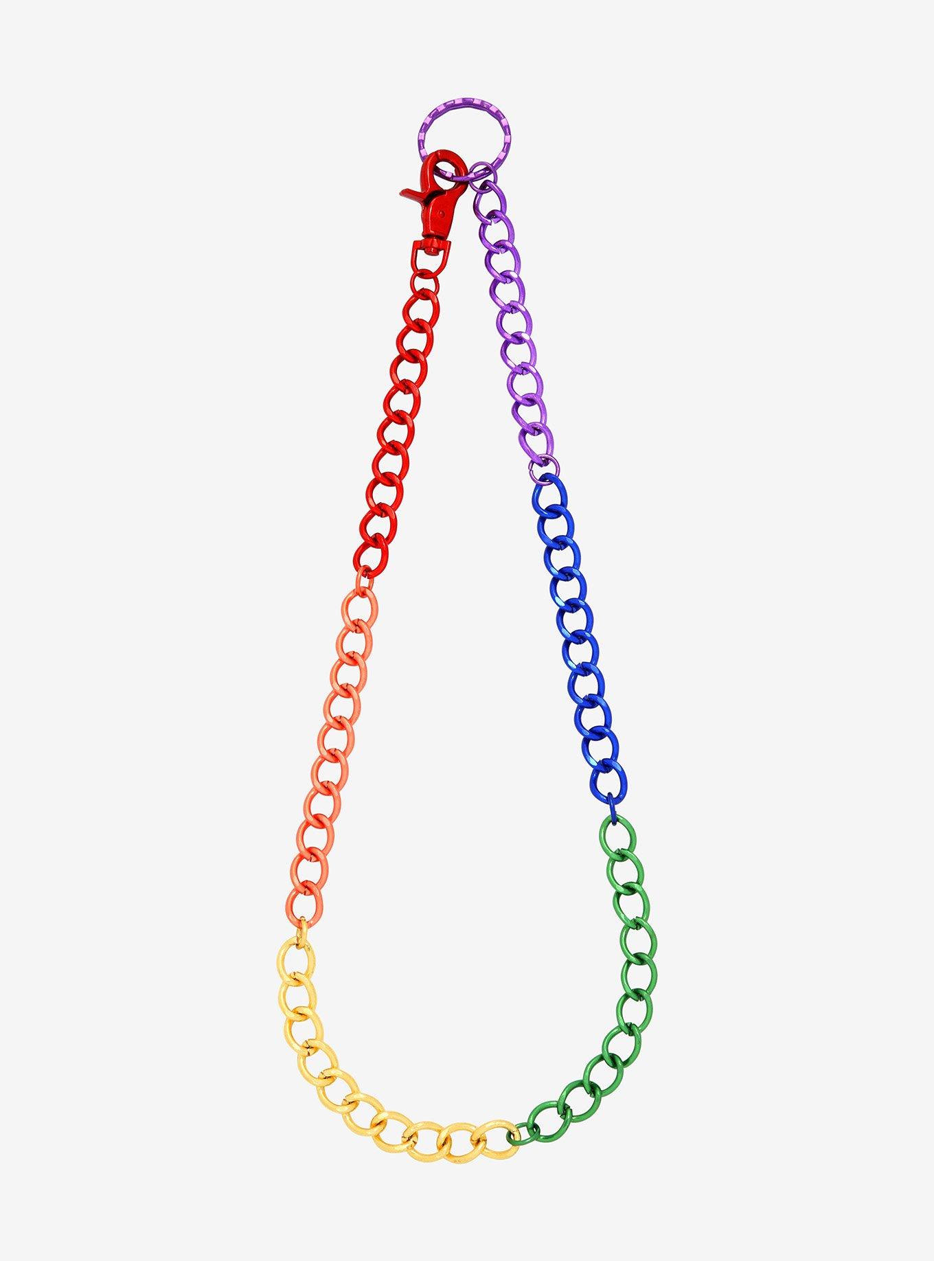 Rainbow 24 Inch Wallet Chain Hot Topic