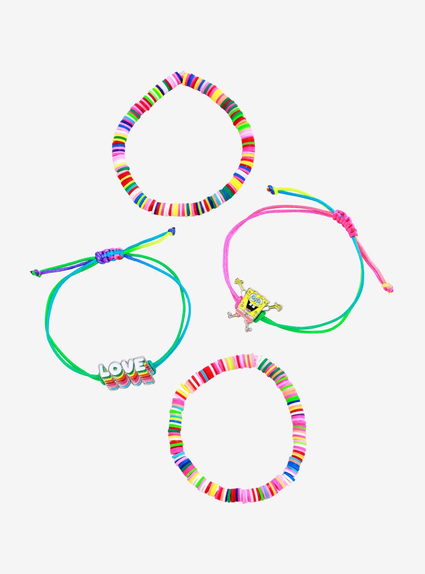 SpongeBob SquarePants Love BFF 4-Pack Bracelet Set, , hi-res