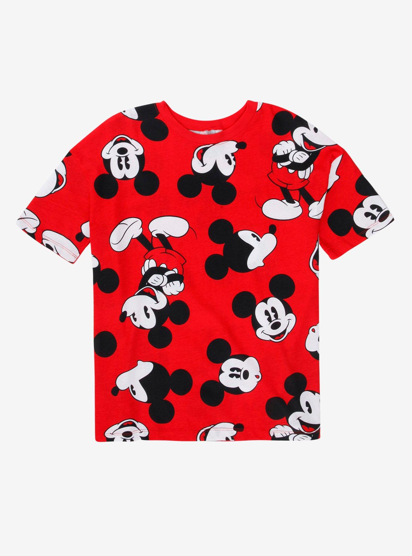 売れ筋商品|||デジグアル カットソー トップス レディース Women's Mickey Mouse T-shirt Red Disney Mickey Mouse Classic Red V Neck T Shirt Large Womens