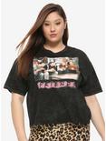 Friends Coin Flip Washed Girls Crop T-Shirt Plus Size, MULTI, hi-res