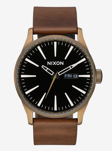 Nixon sentry leather deals all black