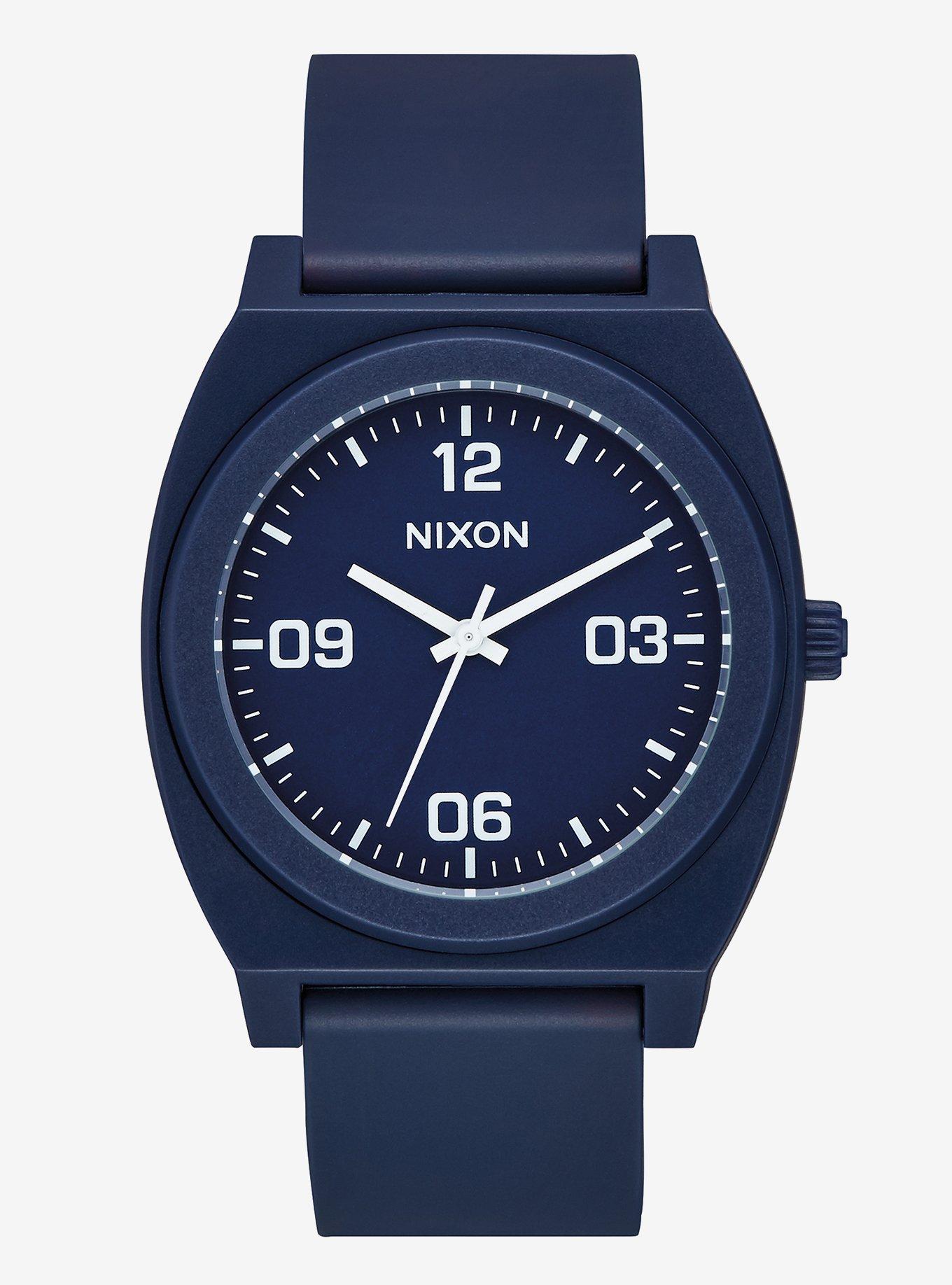 Nixon Time Teller P Corp Matte Navy White Watch, , hi-res