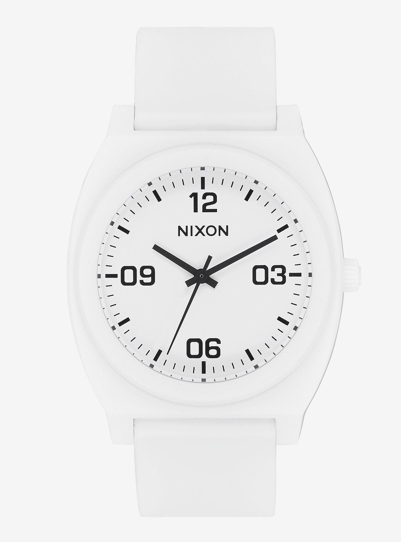 Nixon Time Teller P Corp Matte White Black Watch, , hi-res