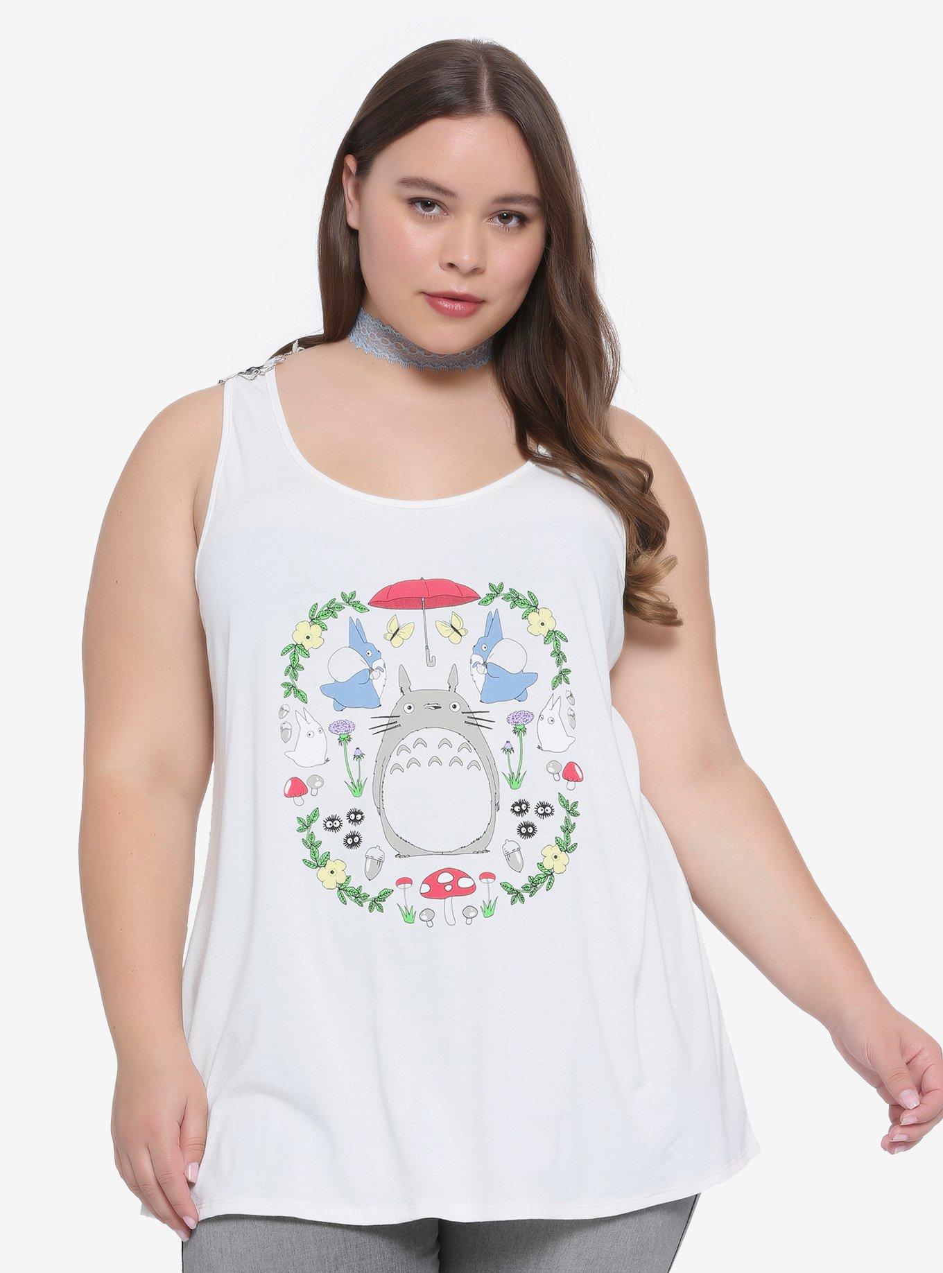 Studio Ghibli My Neighbor Totoro Crochet Back Tank Top Plus Size, MULTI, hi-res