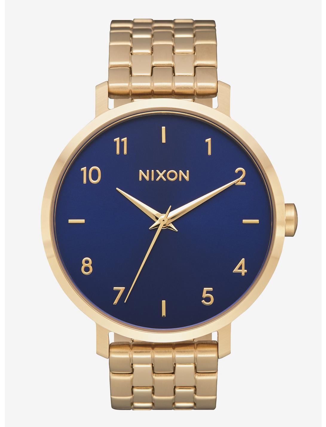 Nixon Arrow Gold Navy Watch, , hi-res