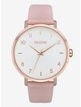 Nixon Arrow Leather Rose Gold Light Pink Watch, , hi-res