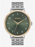 Nixon Arrow Silver Gold Agave Watch, , hi-res