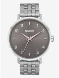 Nixon Arrow Silver Gray Pale Pink Watch, , hi-res
