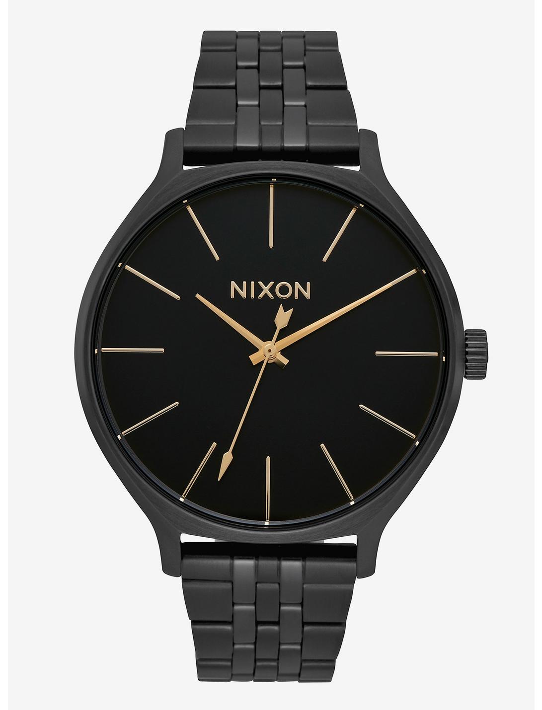 Nixon Clique All Black Watch, , hi-res