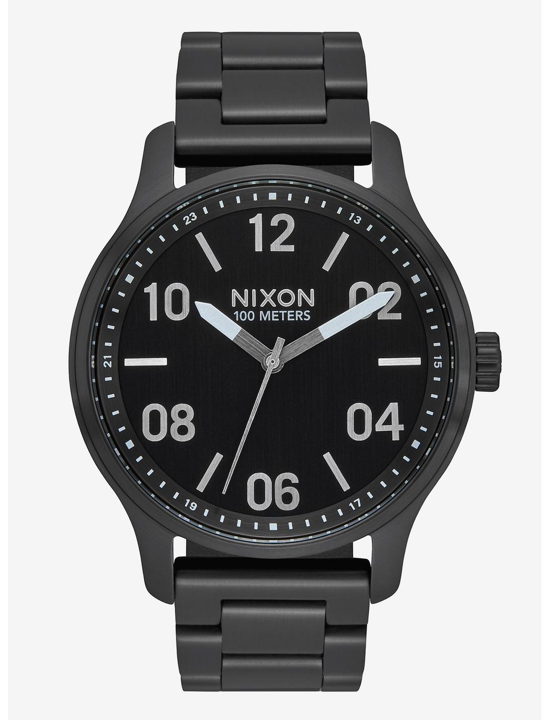Nixon Patrol Black Silver Watch, , hi-res