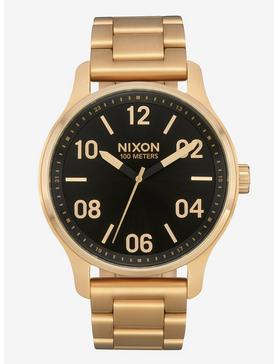 Nixon Patrol Gold Black Watch, , hi-res