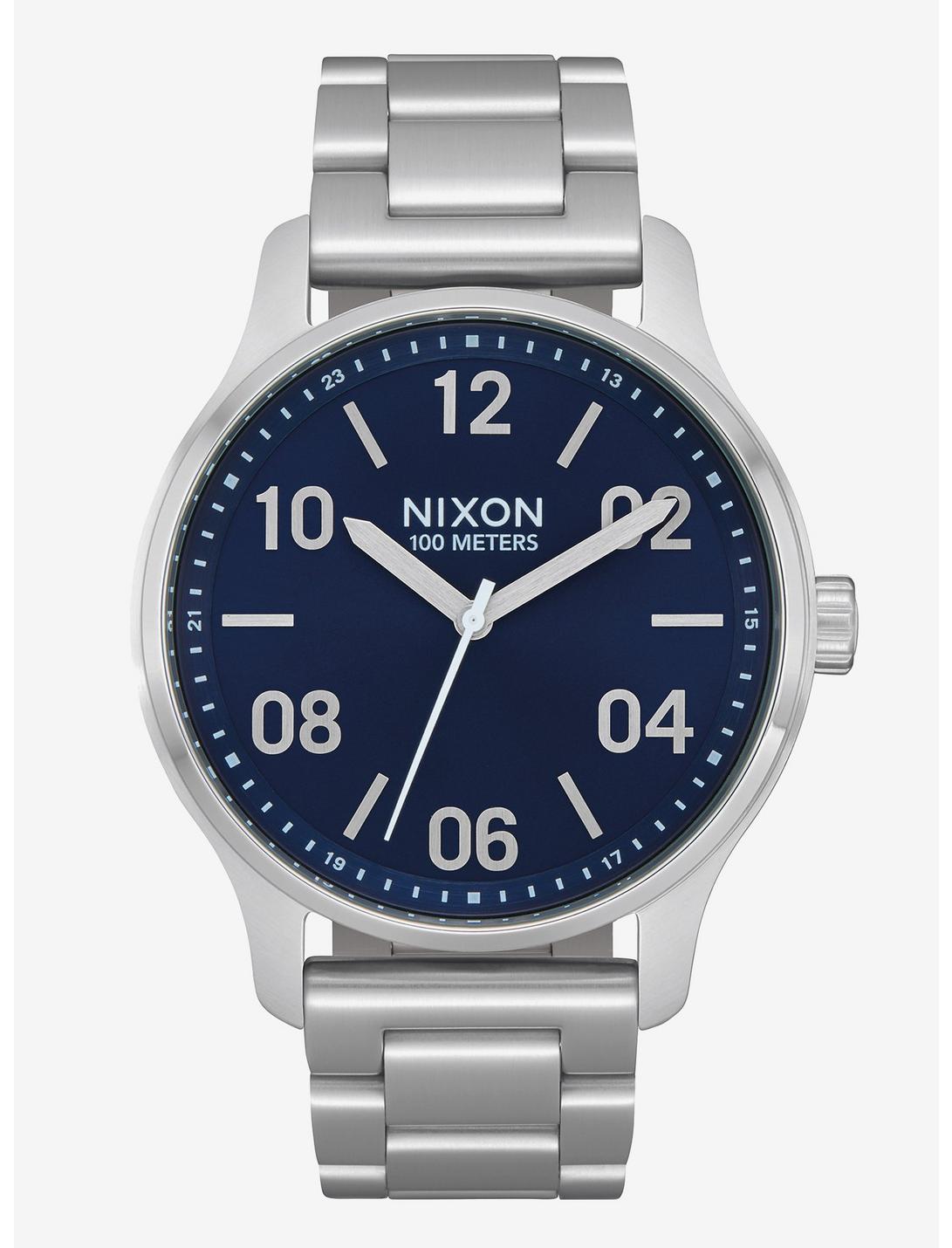 Nixon Patrol Navy Silver Watch, , hi-res