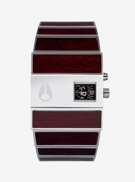 Nixon Rotolog Dark Wood Watch | BoxLunch