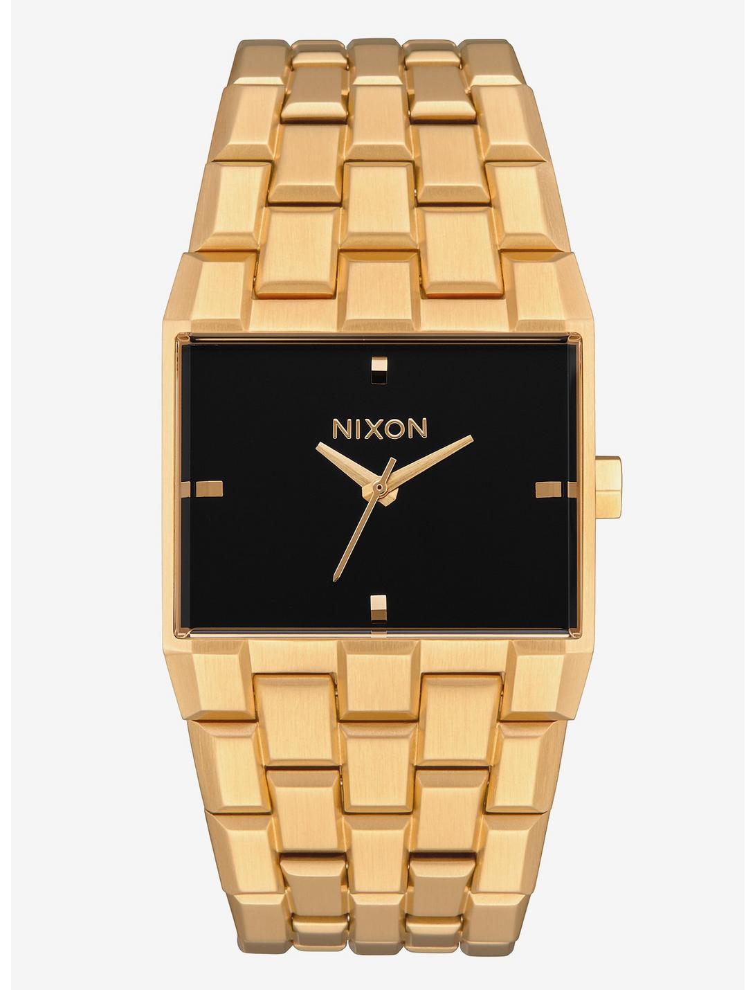 Nixon Ticket All Gold Black Watch, , hi-res
