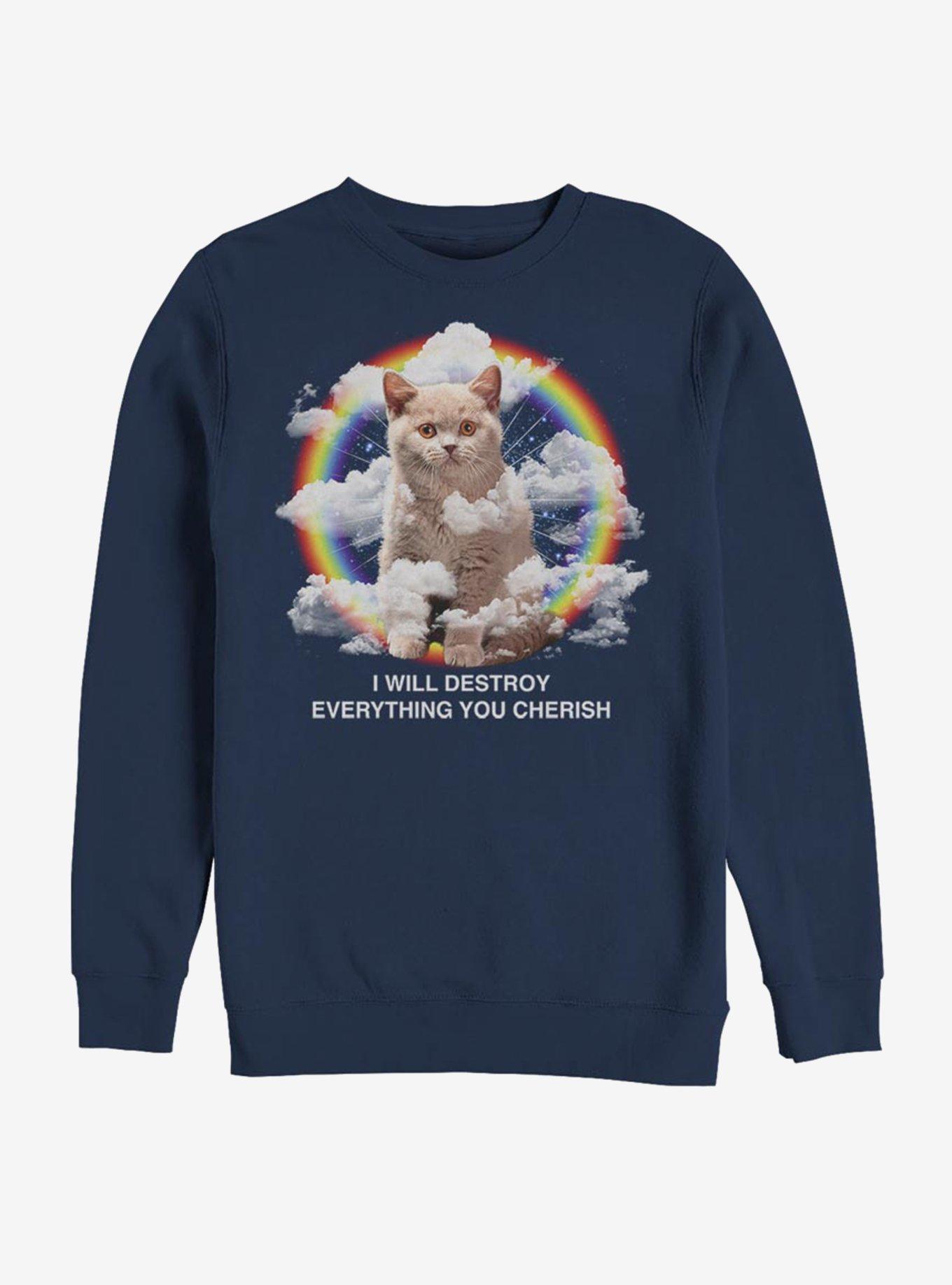 Fortress And Night Time Sweatshirt, NAVY, hi-res