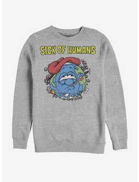 Sick Of Humans Sweatshirt, , hi-res