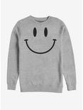 Smile Face Sweatshirt, ATH HTR, hi-res