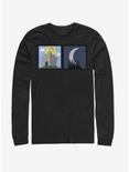 Fortress And Night Time Long-Sleeve T-Shirt, BLACK, hi-res