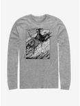Grim Reaper Surfing Long-Sleeve T-Shirt, ATH HTR, hi-res