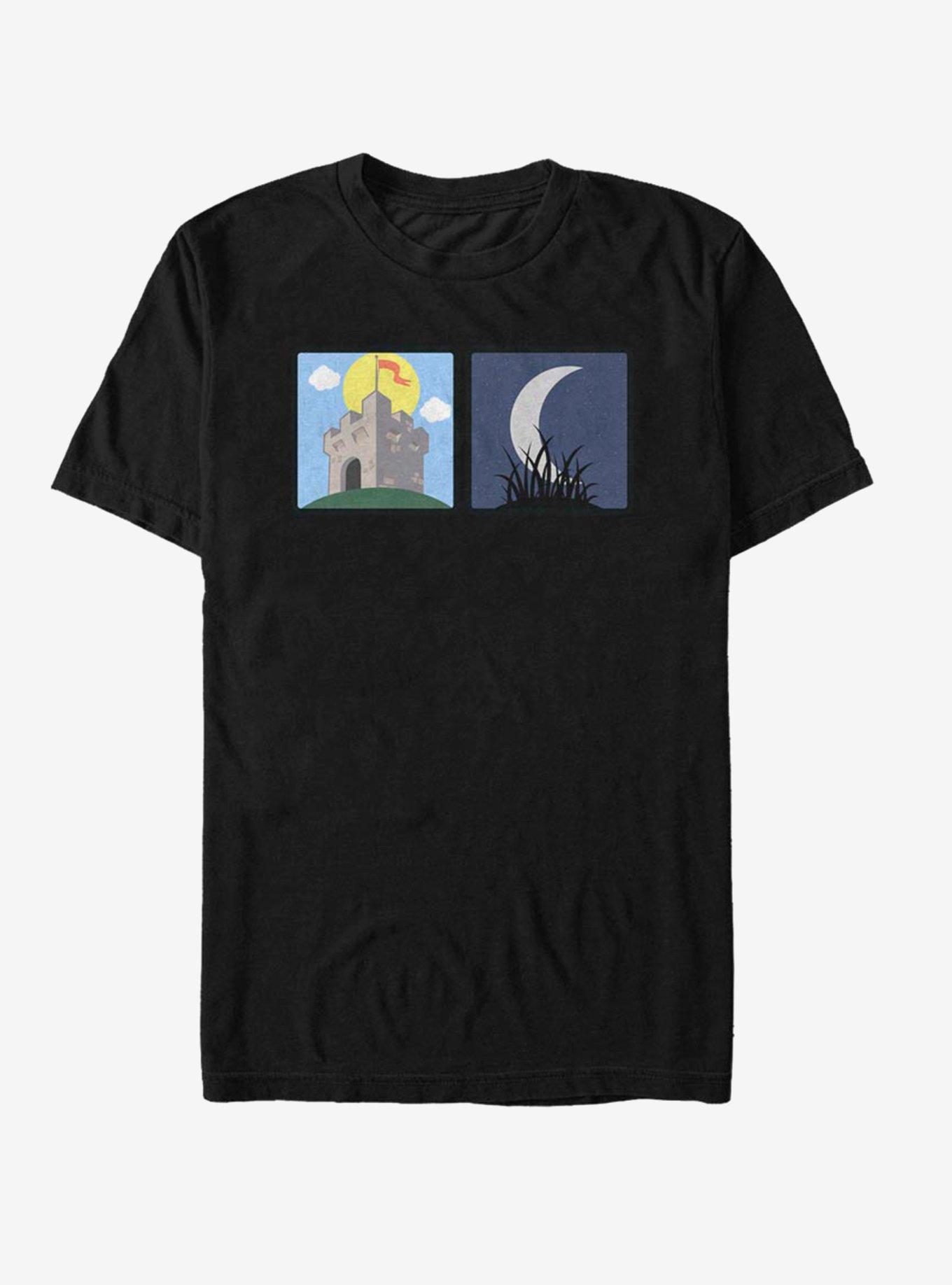 Fortress And Night Time T-Shirt, BLACK, hi-res