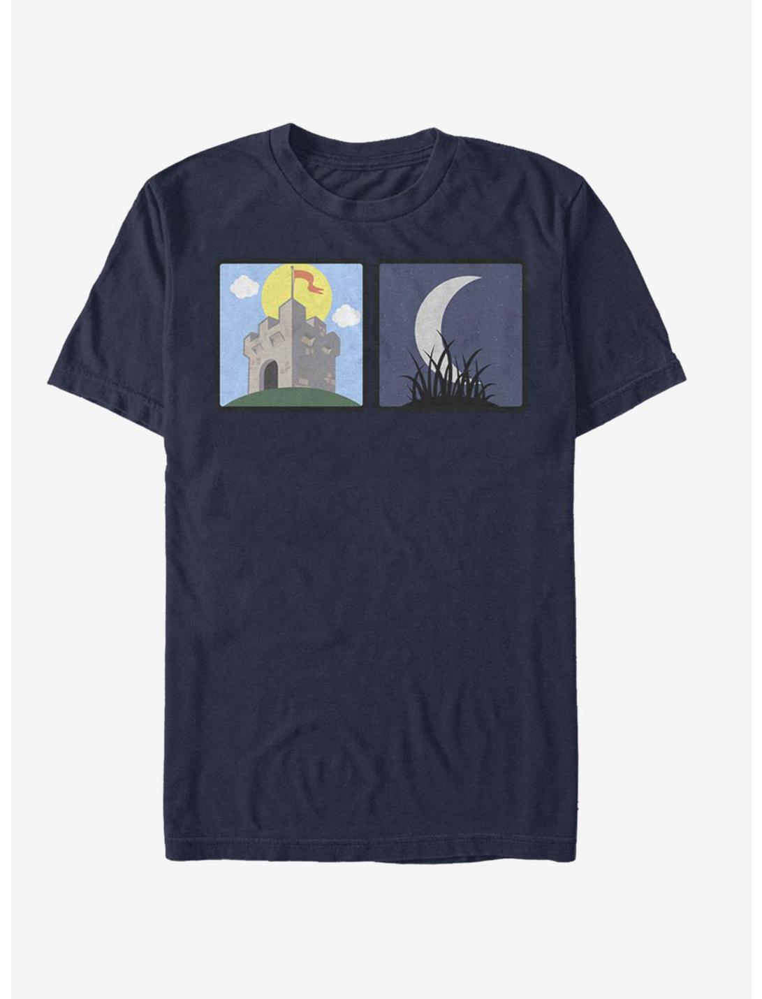 Fortress And Night Time T-Shirt, NAVY, hi-res