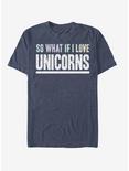 What Unicorn Love T-Shirt, NAVY HTR, hi-res