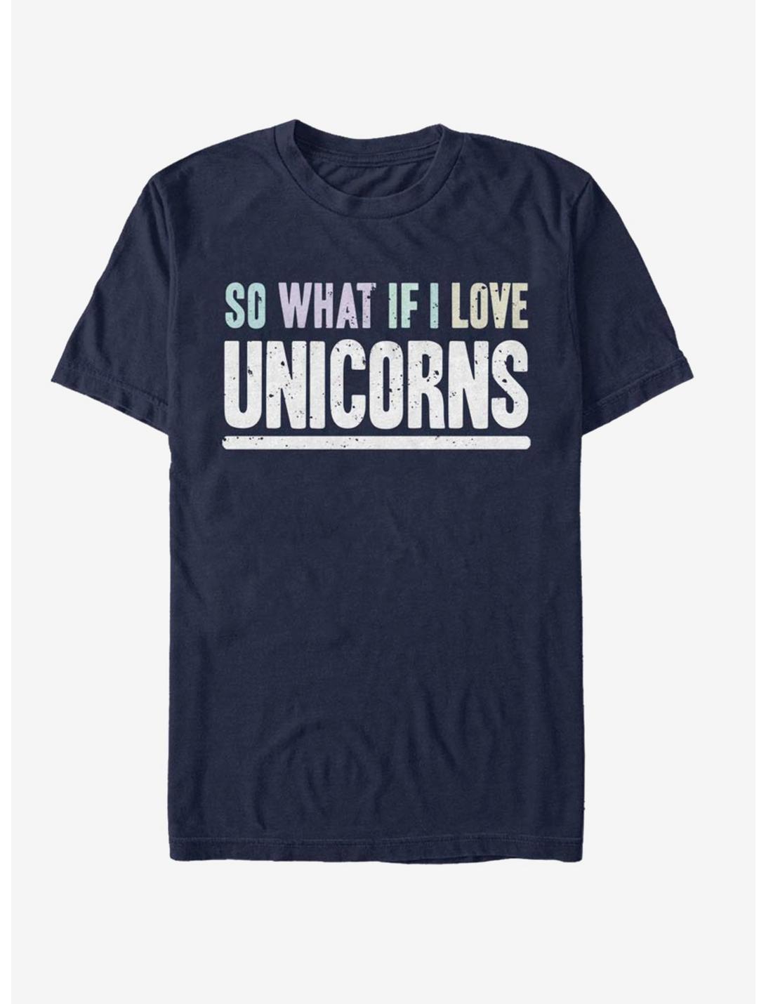 What Unicorn Love T-Shirt, NAVY, hi-res