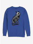 Cat X-Ray Skeleton Sweatshirt, ROYAL, hi-res
