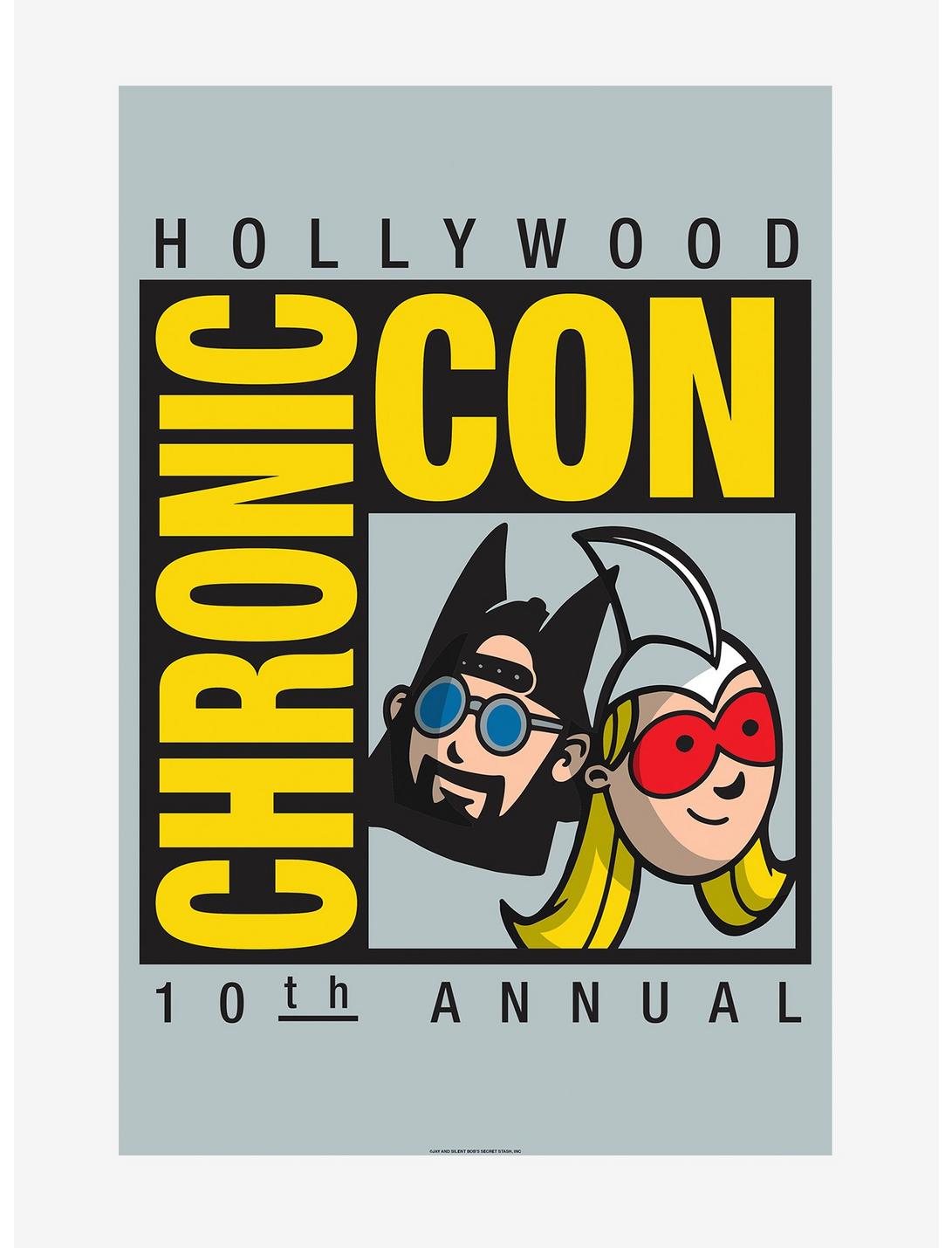 Jay And Silent Bob Reboot Chronic Con Poster, WHITE, hi-res
