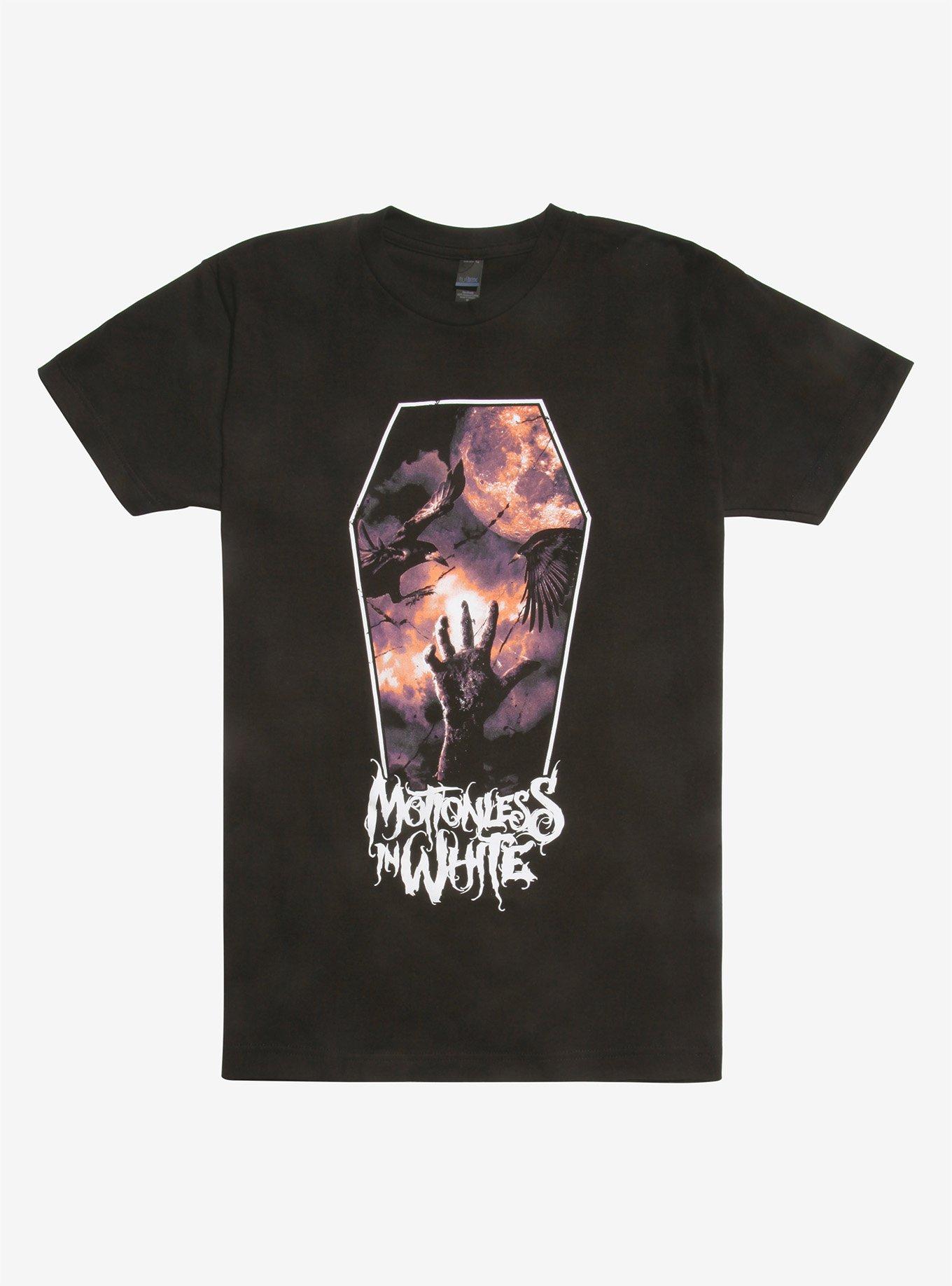 Motionless In White Full Moon Coffin T-Shirt, BLACK, hi-res